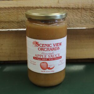Scenic View Orchards homestyle applesauce jar
