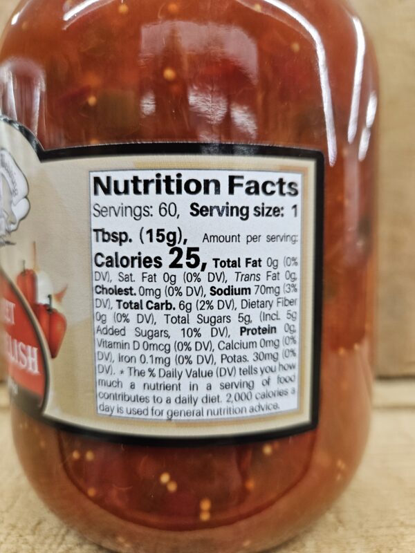 Red Sweet Pepper Relish