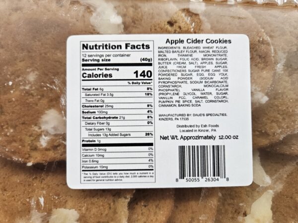 Apple Cider Cookies