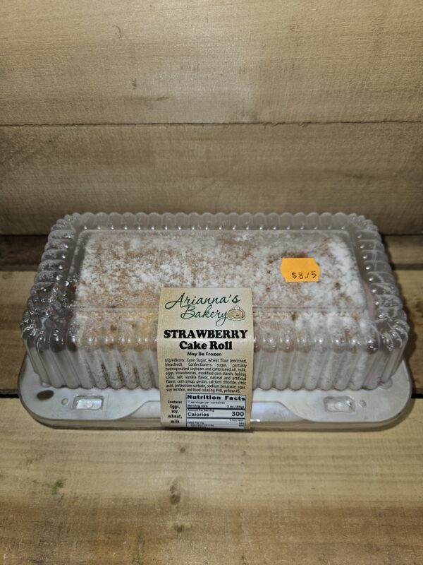 Arianna's Bakery Strawberry Cake Roll