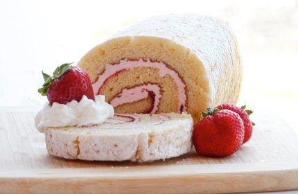 Arianna's Bakery Strawberry Cake Roll