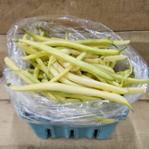 20260619_121455 Yellow wax beans in a blue container